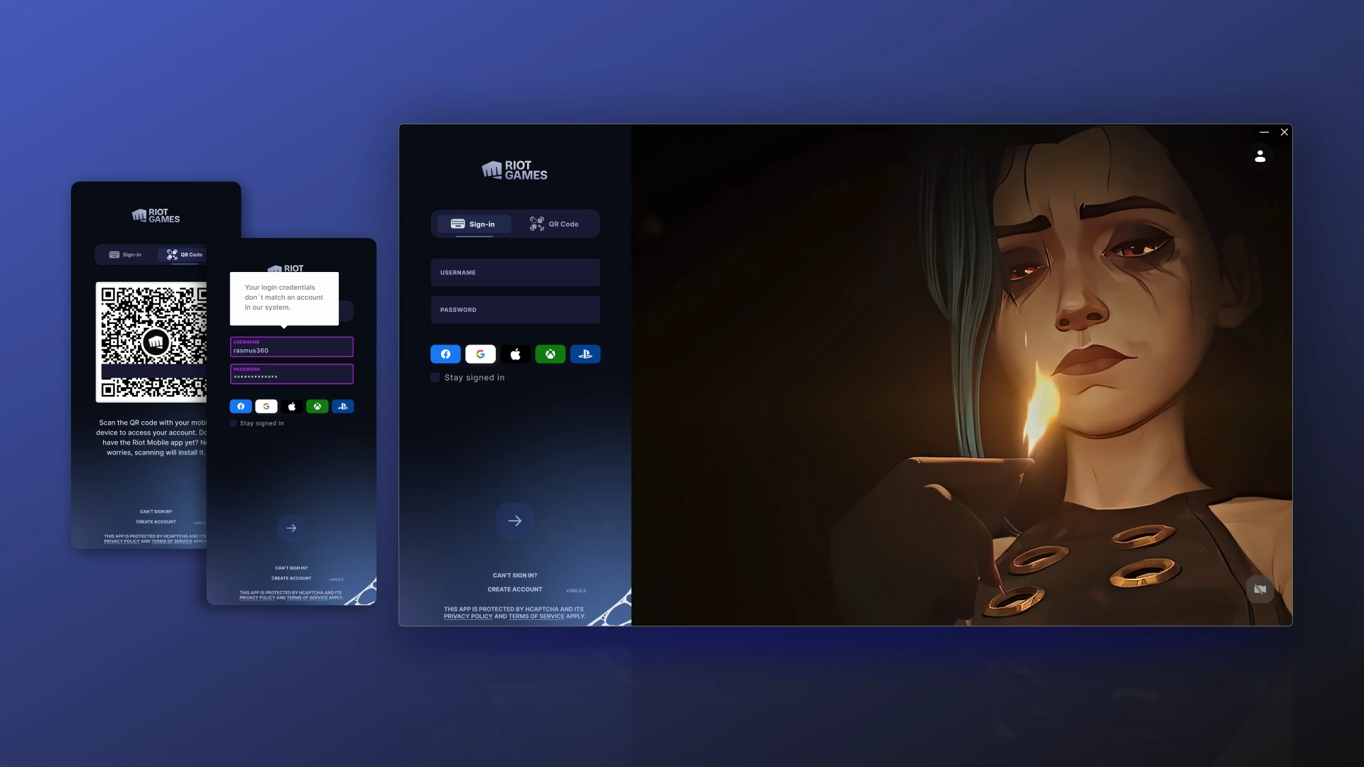 Game launcher Figma recreation